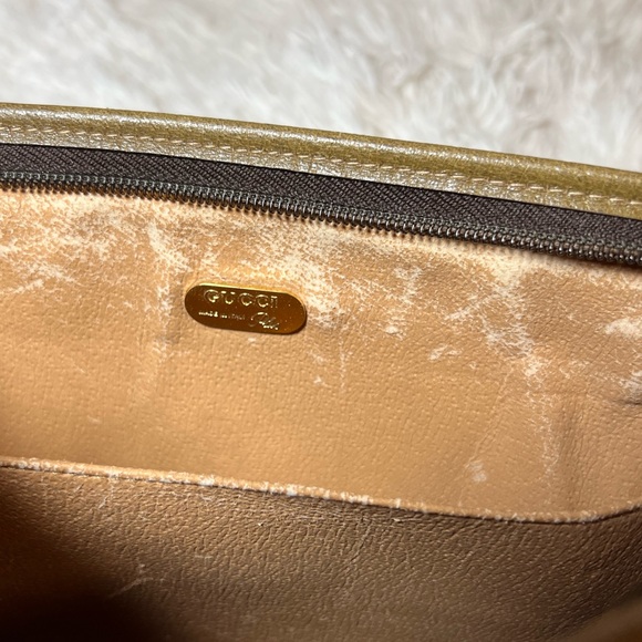 Gucci GG Plus Beige PVC material Cluth Bag - Picture 9 of 11